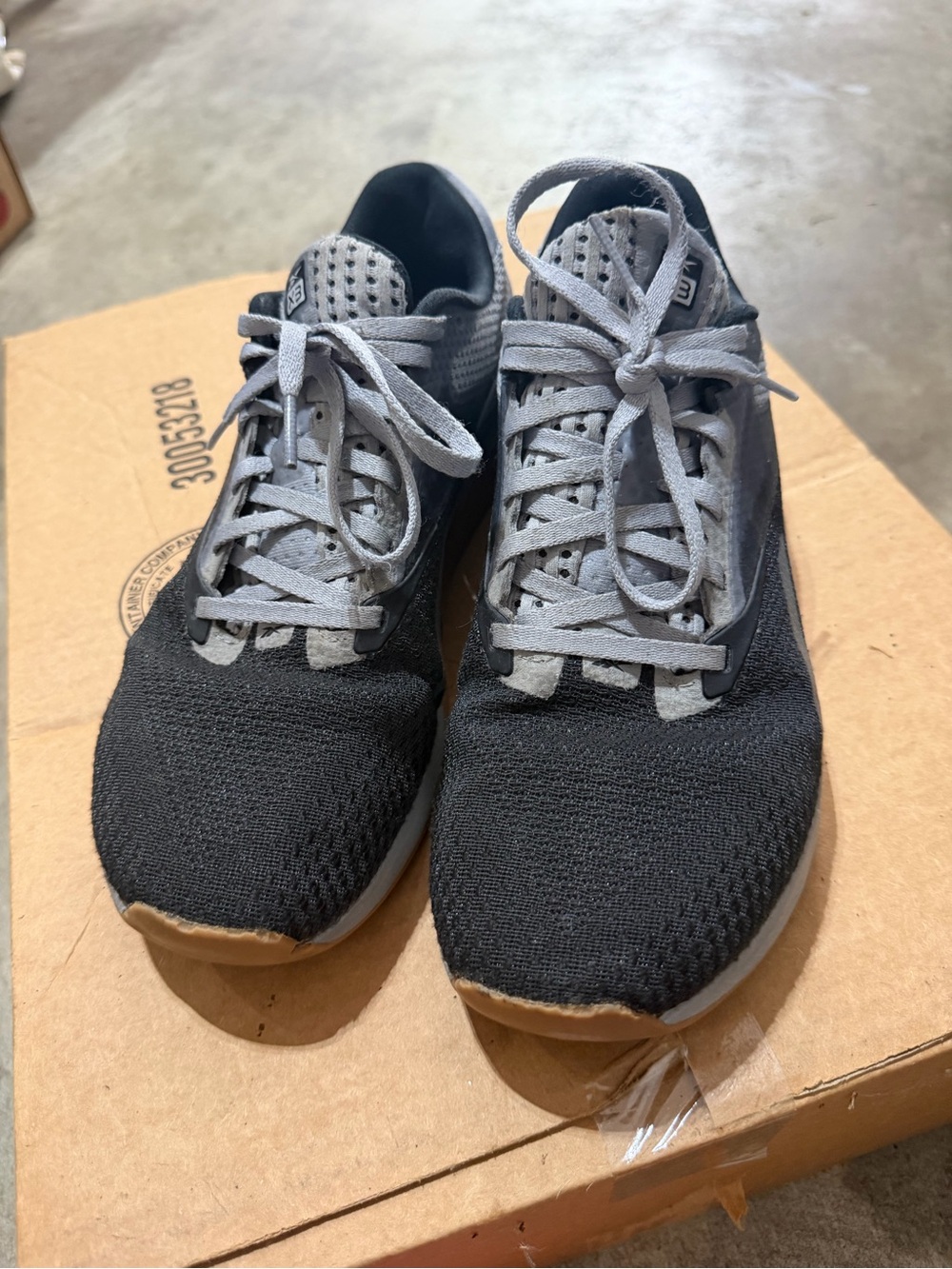 Men's Black and Gray Reebok Cross training/crossfit/gym sneaker